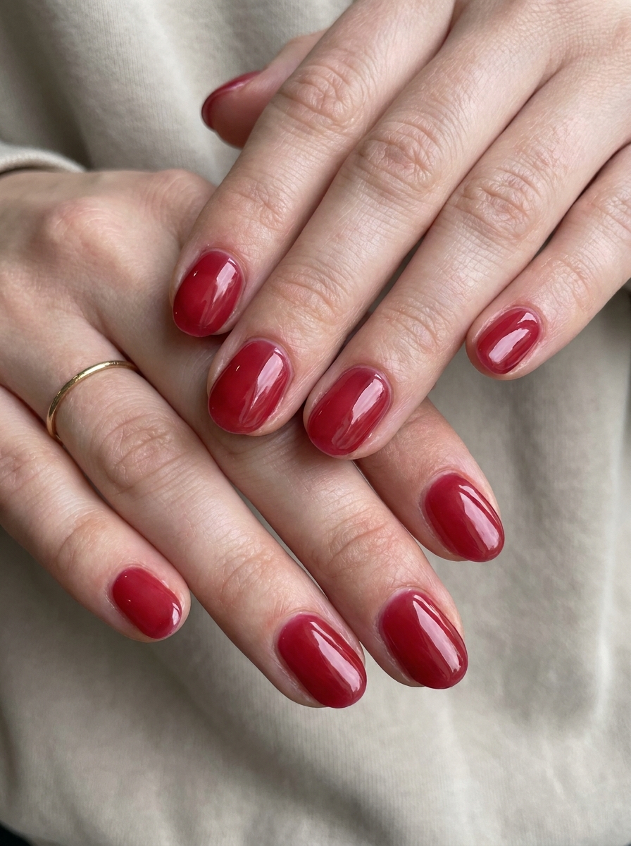 Cherry Jelly Short Ovals